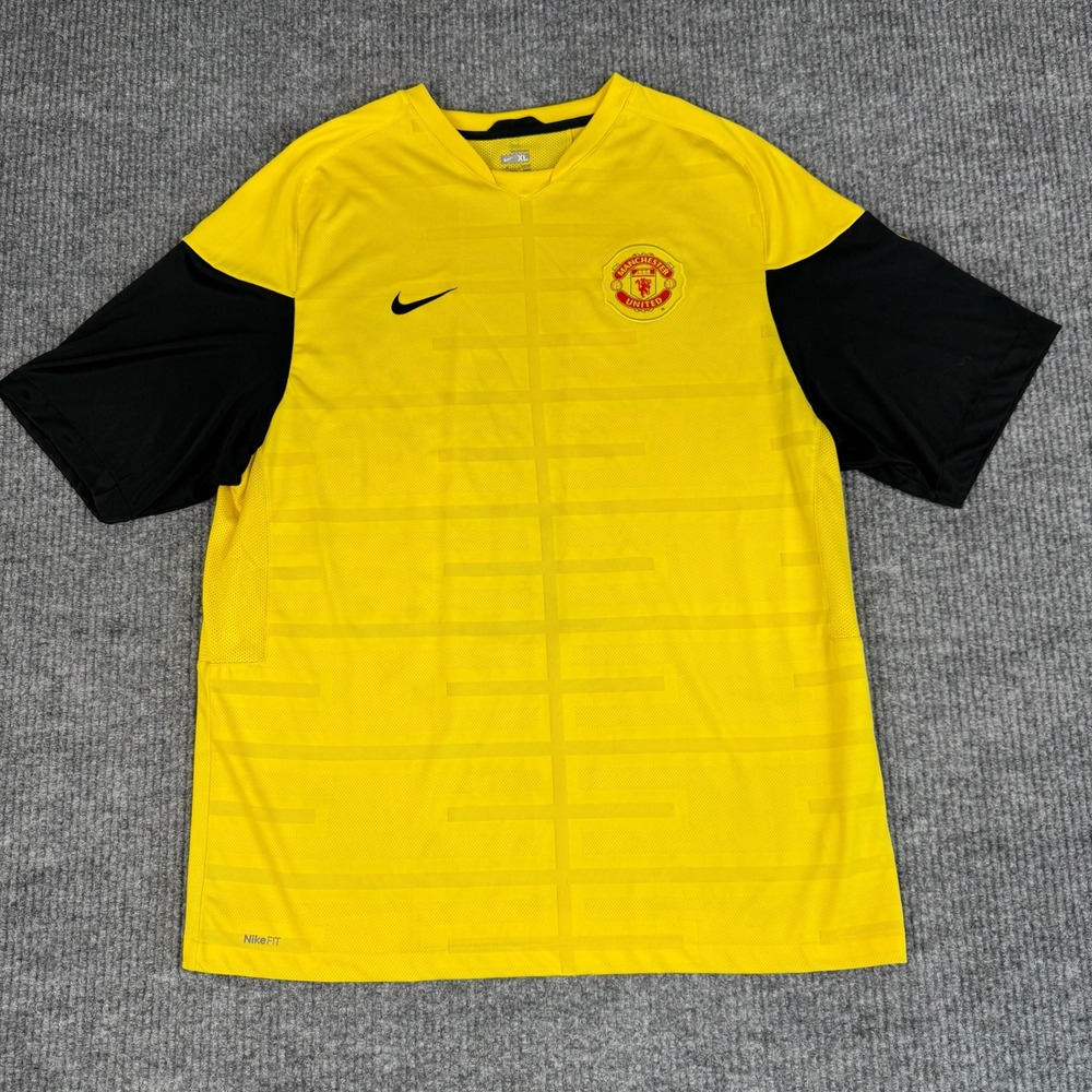 Nike Manchester United Training Jersey Mens XL 2009 2010 Soccer Football NikeFIT
